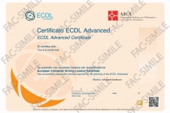 Certificato ECDL Advanced Databases