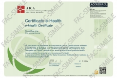 Certificato ECDL e-Health