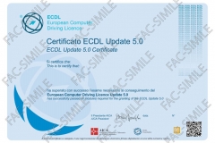 Certificato ECDL Update 5.0