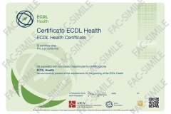 Certificato ECDL Health