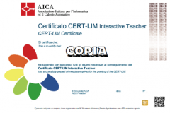 Certificato CERT-LIM Interactive Teacer